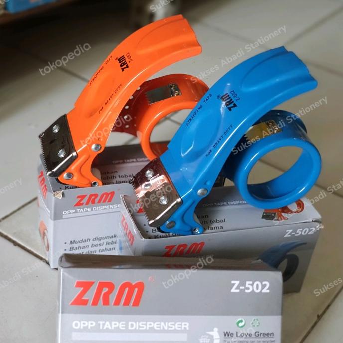 

(BISA COD) OPP Tape Dispenser/ Alat Lakban Besi ZRM Z-502 BERMUTU Kode 1205