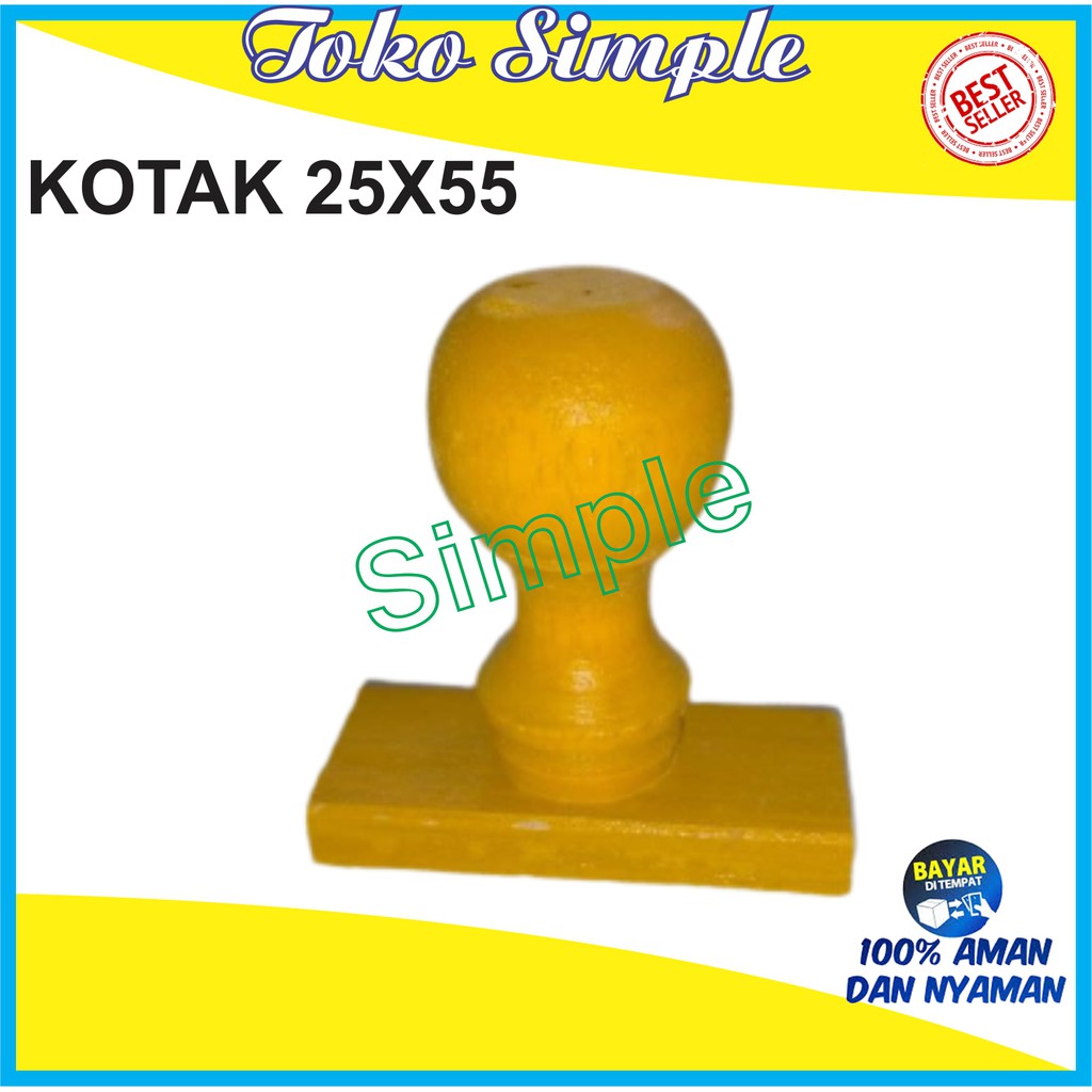 

GAGANG STEMPEL KAYU KOTAK 25X55 / GAGANG KAYU MURAH