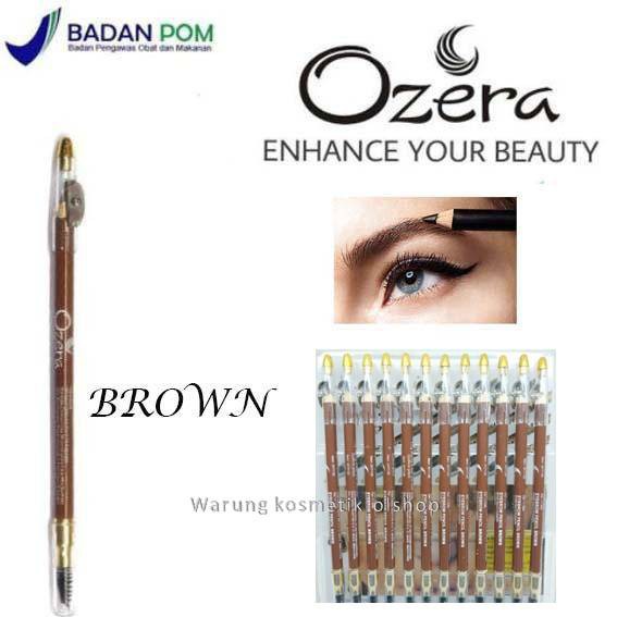 Pensil Alis OZERA + Serutan [Black+Brown]BPOM