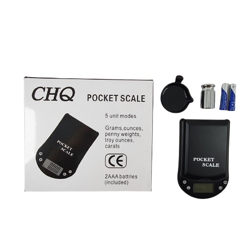 Timbangan Saku Digital Emas Mini Pocket Scale CHQ PS-200 Gram 0.01g 200G