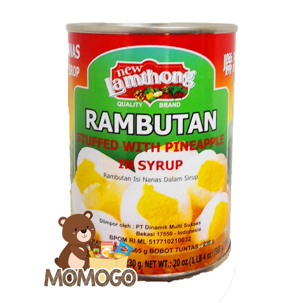 

LAMTHONG RAMBUTAN STUFFED WITH PINEAPPLE 565GR/RAMBUTAN KALENG ISI NANAS