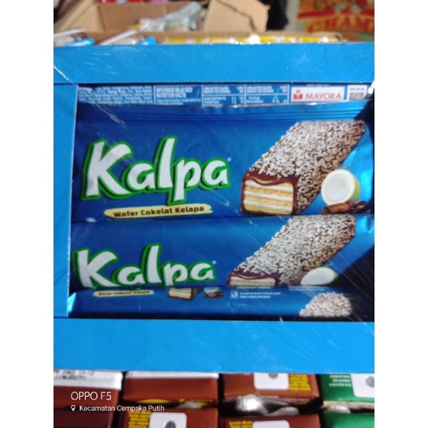 wafer coklat Kalpa 24 gr isi 12 pcs/box