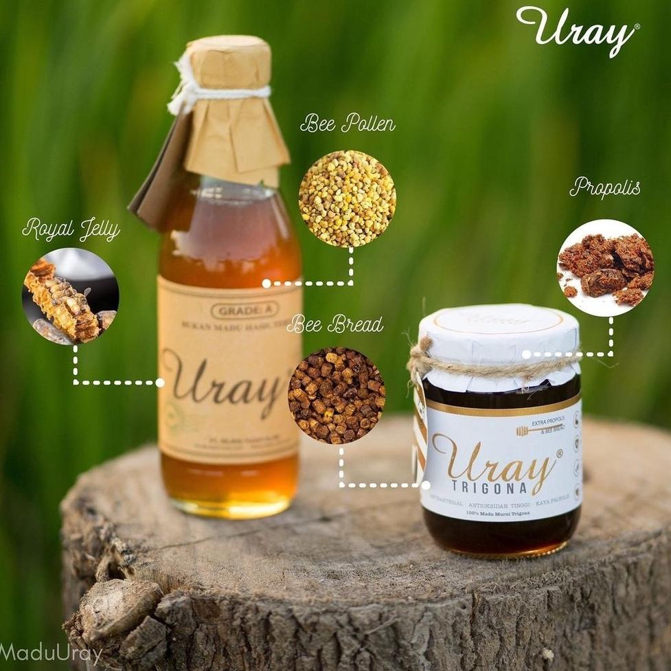 

Stok lagi / YnQ Bundling 2 Pcs Madu Uray Natural Honey 450gr - Madu Hutan Murni /Siap@order