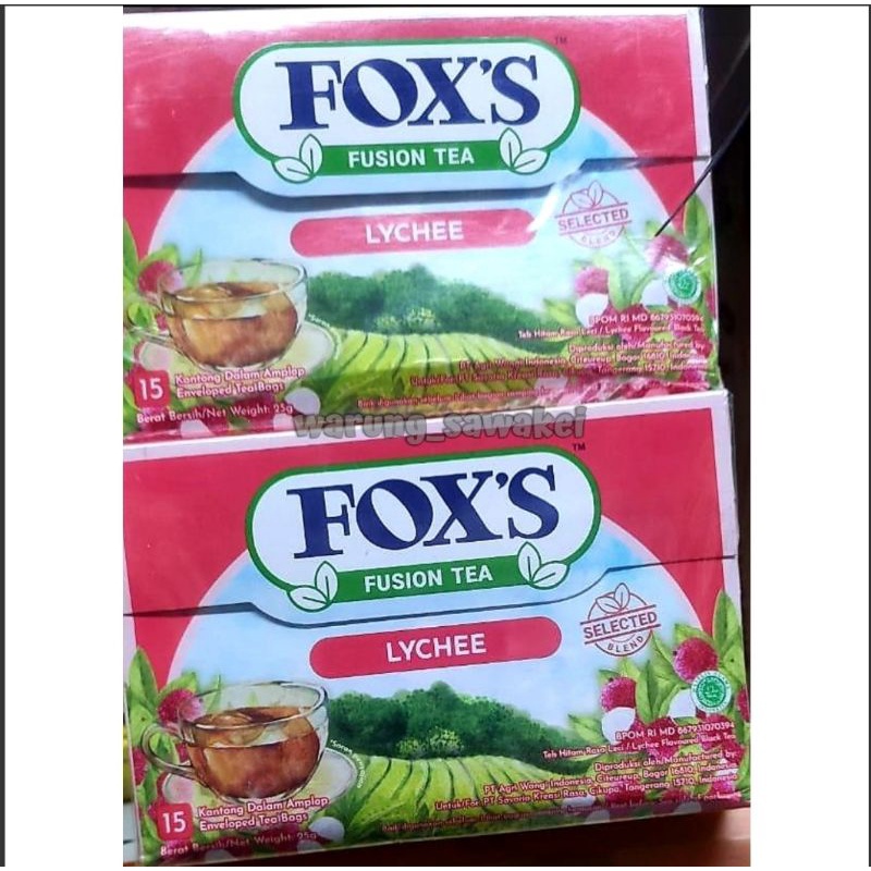 

Fox Fusion Tea Box 15's @25gr