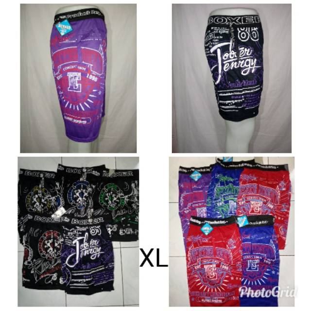 Celana Pendek Boxer Pria Remaja Dewasa / Boxer karakter / Boxer Hitam (Risma)