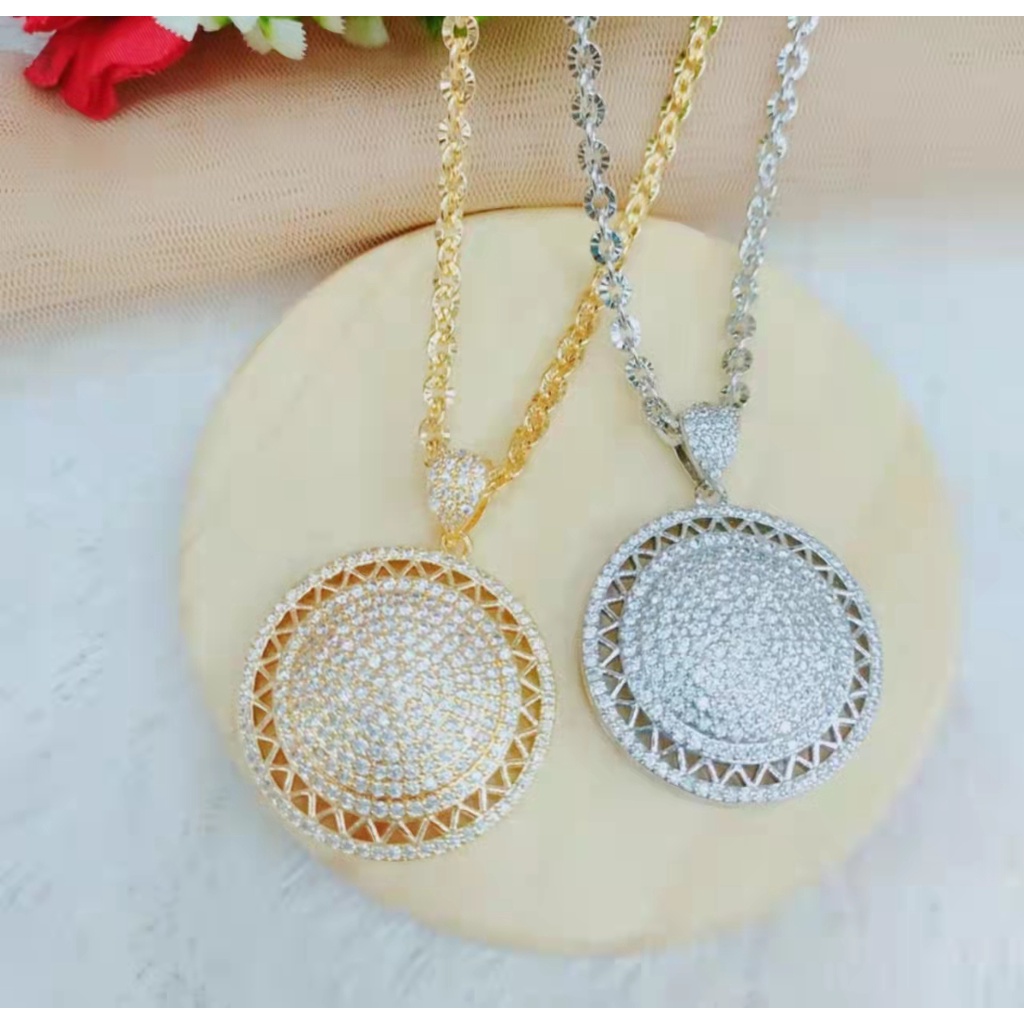 Kalung Xuping Mata Full Lapis Emas Perhiasan Fashion L36