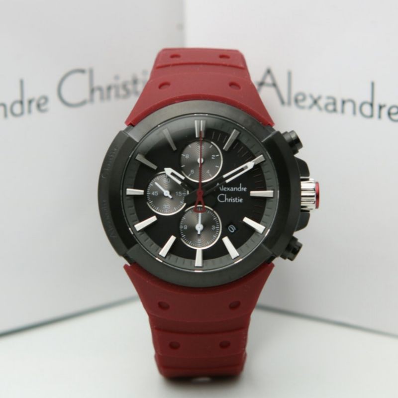 ALEXANDRE CHRISTIE AC 6566 BLACK RED AC6566 PRIA ORIGINAL