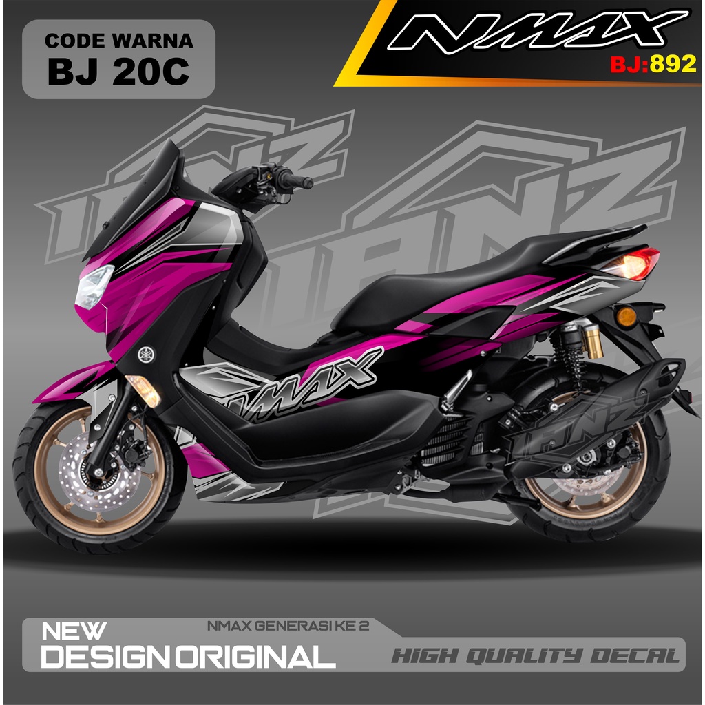 DECAL STIKER NEW NMAX FULL BLOK BODI MOTOR / DECAL FULL BODY NMAX / DECAL STIKER FULL BODY NMAX / STIKER DECAL NMAX TERBARU