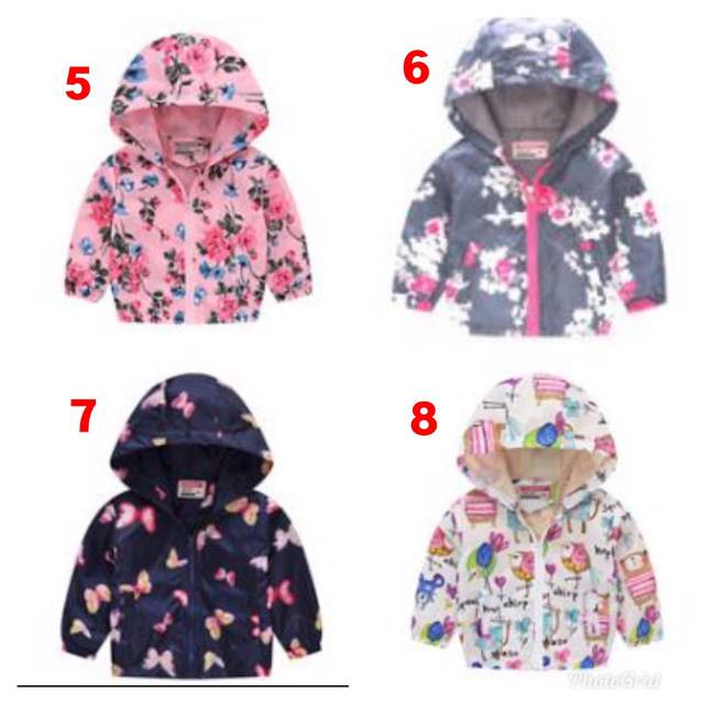 Jacket parasut anak anti air waterproof jaket anak cewe cowo karakter ok  god  god