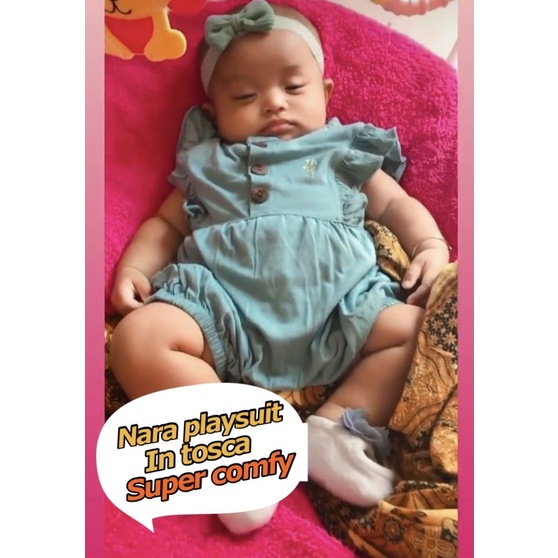 AMBYAR Last Stock MOOI ROMPER RUFFLE / NARA ROMPER ROMPER BAYI JUMPSUIT FASHION ANAK BAYI PEREMPUAN 0-24 BULAN S23