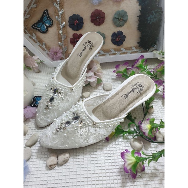 rafaizoutfit sepatu wanita angela putih 5cm runcing