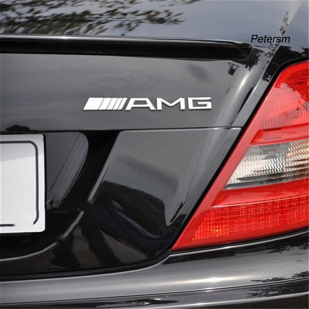 Yex Stiker Emblem Logo Amg 3d Bahan Abs Untuk Mobil Benz