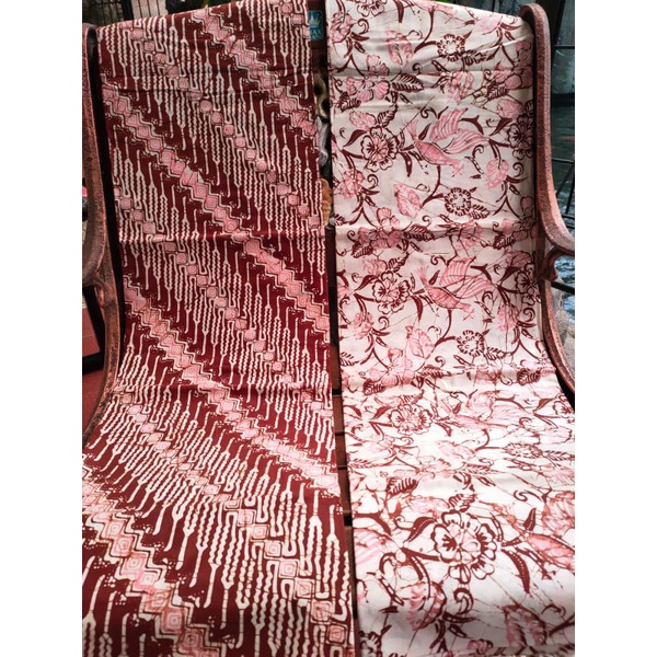 Kain Batik Cap Solo motif modang bunga