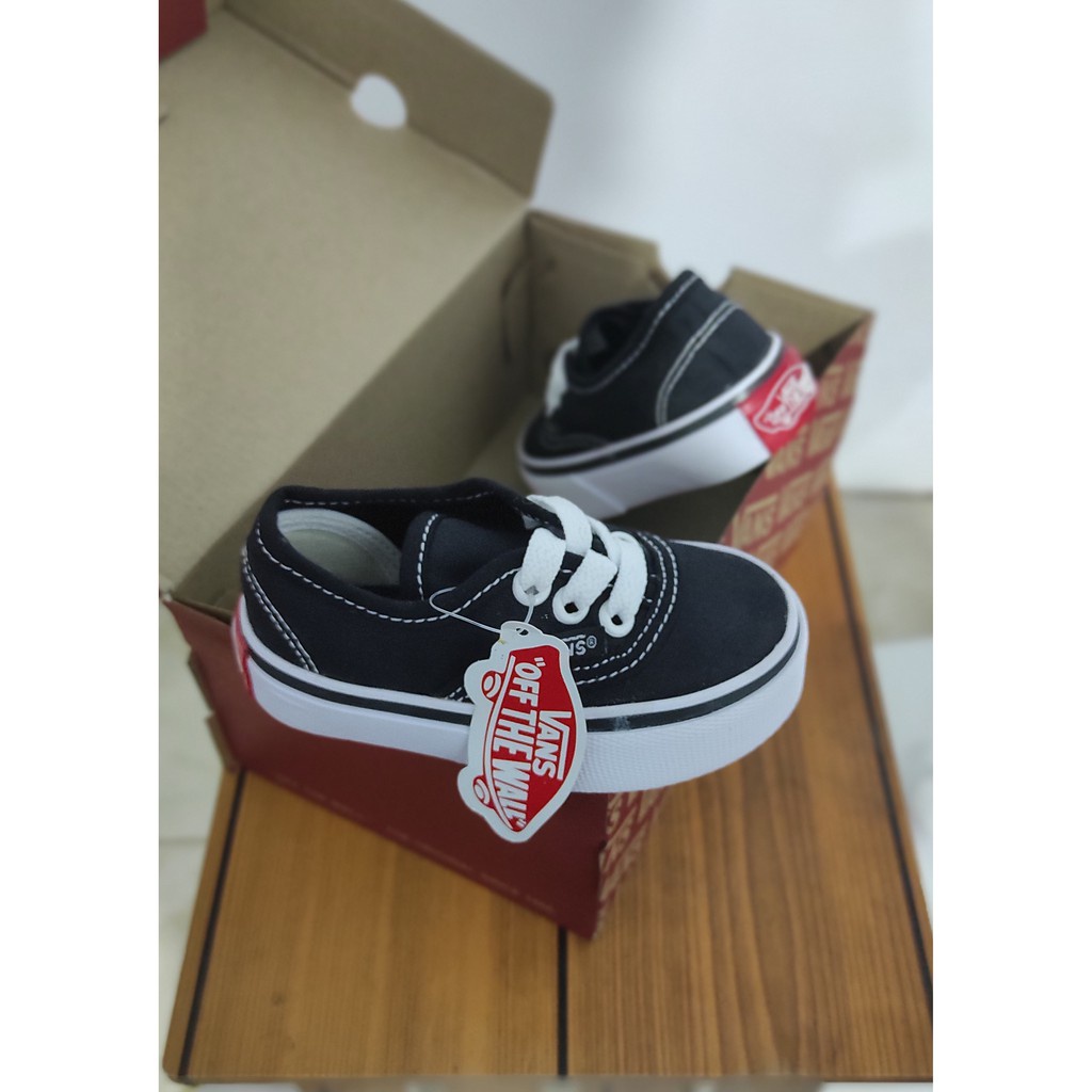 vans authentic kids vans anak laki laki vans anak perempuan vans kids hitam size 21-35