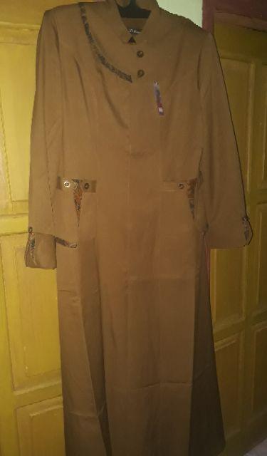 Gamis Kerja Pns/pemda Batik Tua