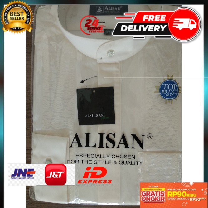 Alisan Baju Koko Lengan Panjang
