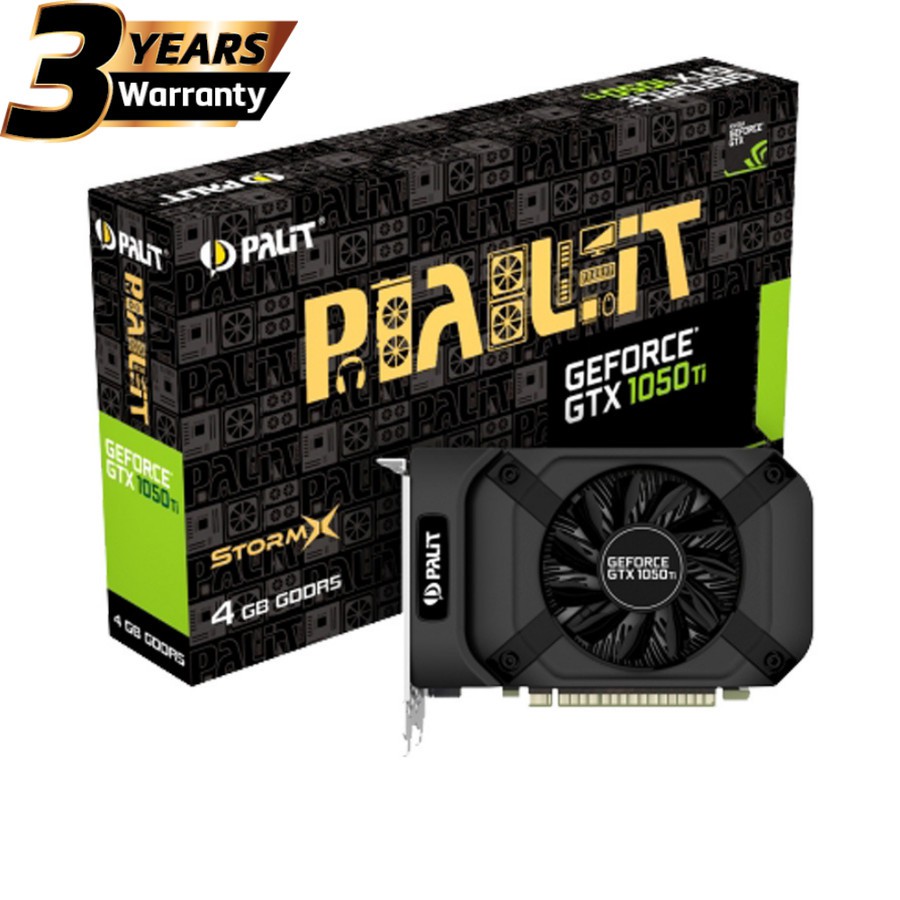 VGA Palit GTX 1050 Ti 4GB StormX - Geforce GTX 1050 Ti 4GB Palit - GTX1050 Ti 4GB