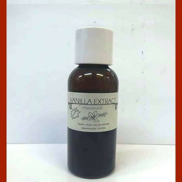 

Vanilla extract homemade 3fold pelarut alkohol 100 ml