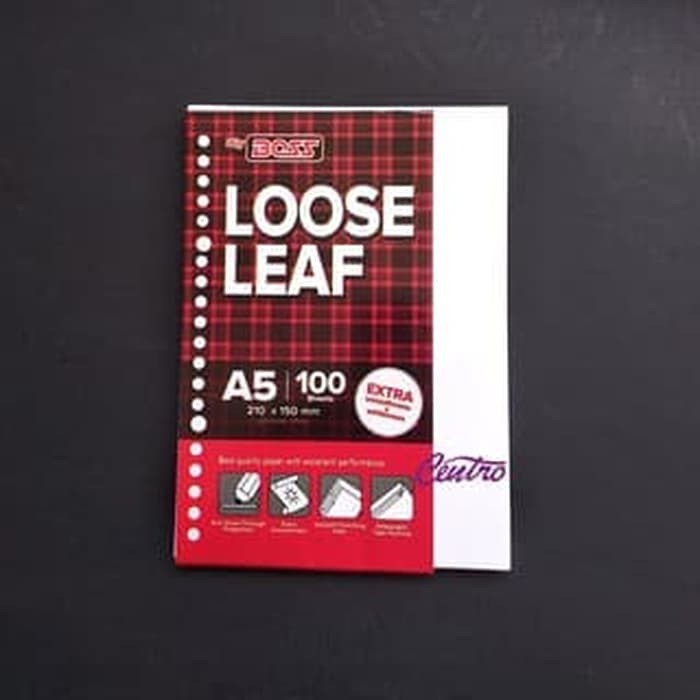 

Isi Kertas Binder - Kertas File - Kertas Note Terbaru!! Big Boss Bigbos Loose Leaf Polos A5 100