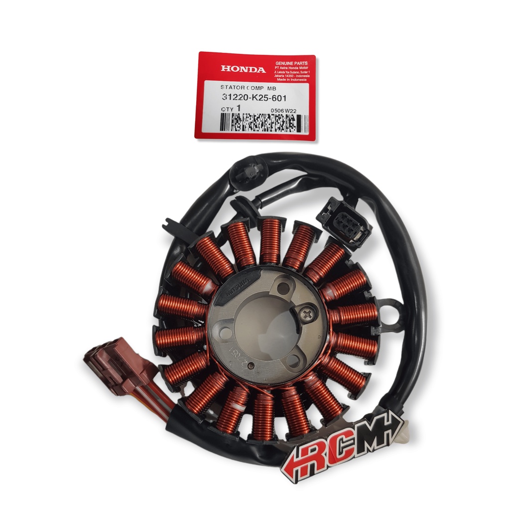 31220-K25-601 SPULL SPUL SEPUL SPOOL SPOL SPOLL SEPOL STATOR COMP KUMPARAN ASSY CENCOR SENSOR STATOR STATER BEAT FI F1 ESP 2015 2016 BEAT POP ORI ORIGINAL HONDA AHM HGP ASLI