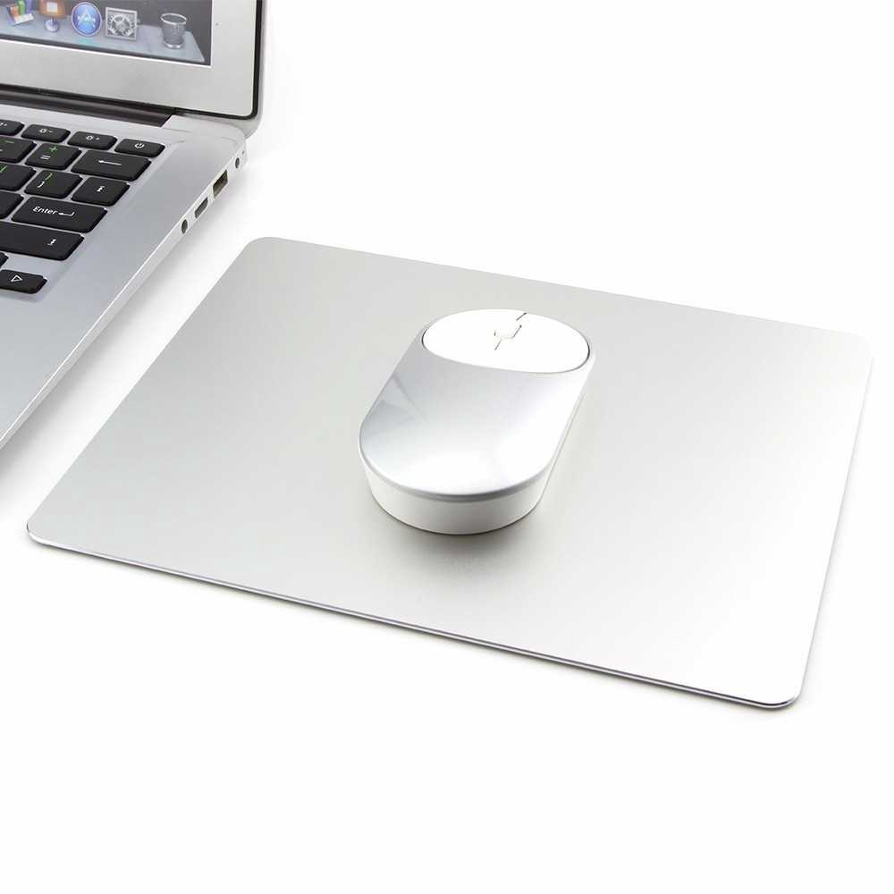 Pad Mouse Game Slim Logam Paduan Aluminium PC Komputer Laptop Gaming Mousepads