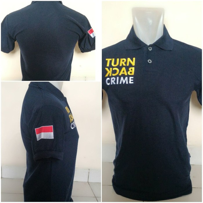 HARGA KHUSUS XXL - KAOS Kerah  BERKERAH TURN BACK CRIME Kerah S - Kerah  TBC Kerah S