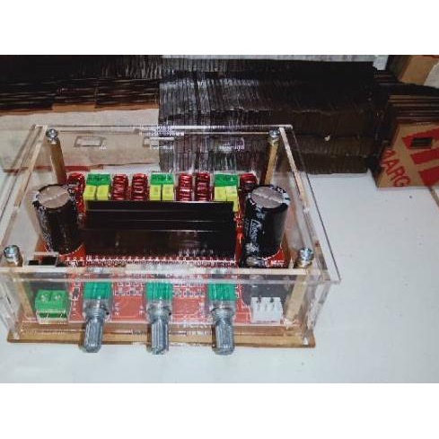 ☚ box acrylic power class D tpa3116D2 2.1 ℮