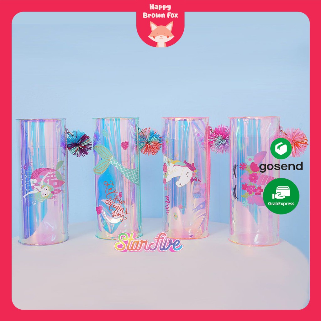 

TEMPAT PENSIL HOLOGRAM STARFIVE MERMAID UNICORN
