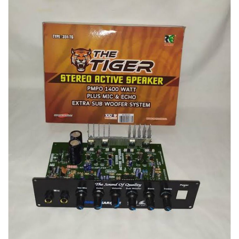 Kit Tiger Amplifier Stereo Subwoofer Karaoke