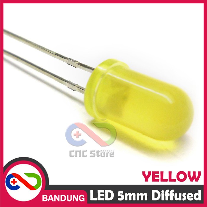 10PCS Led 5mm Super Bright Yellow Kuning Diffused