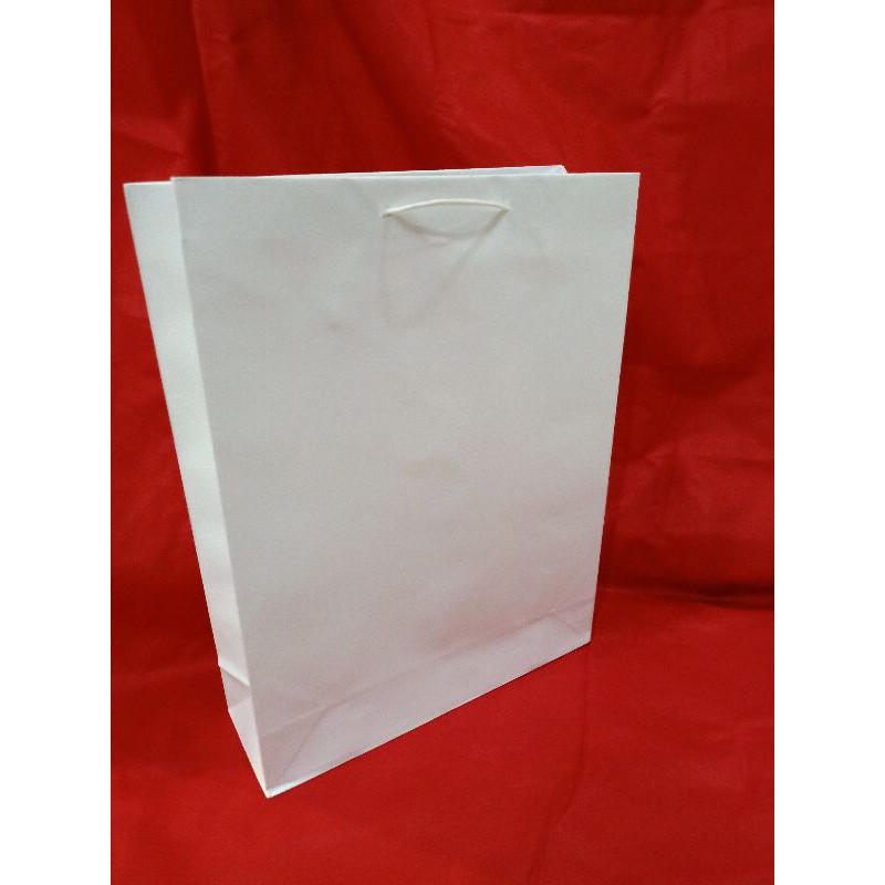 

paper bag xl putih polos isi 12 pcs terlaris dan termurah