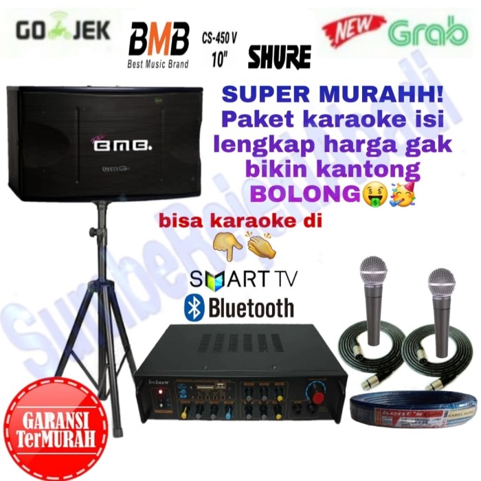 PAKET KARAOKE EKONOMIS BMB+ SHURE SUPER MURAH
