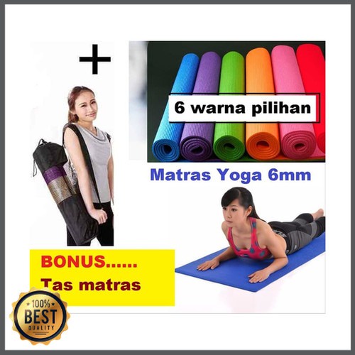 MATRAS YOGA / YOGA MAT / ALAS FREE SARUNG GOOD QUALITY-1