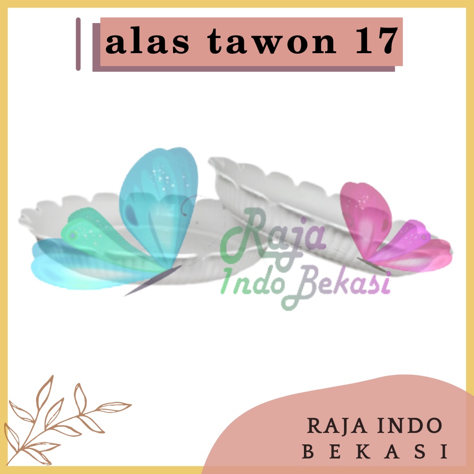 Gbl17 / Eco17 Tatakan Alas Pot Tawon Putih 15 18 Alas Pot Tawon 15 17 18 Cm Putih Pot Pirus Tawon 17