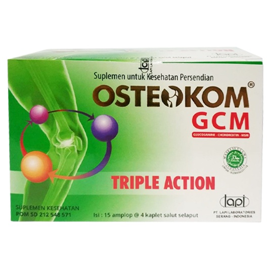 Osteokom Vitamin Sendi Obat Nyeri Sendi strip isi 4 Obat Rematik