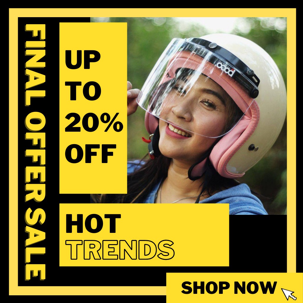 Helm Helmet Motor Bogo Wanita Dewasa Cewek Cewe Retro Classic Klasik Murah SNI Sada Rosa Cream A2