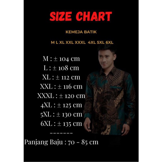 Batik Pria Lengan Panjang BATIK pria kekinian HRB026 motif KERATONAN Kode 002 size M L XL XXL 3L 4L 5L 6L Reguler-1