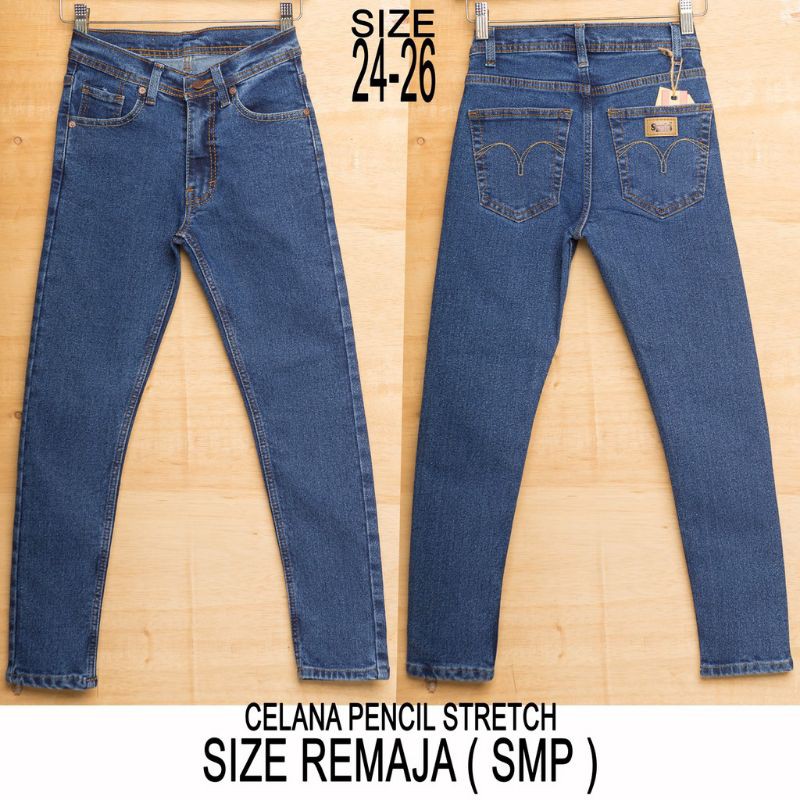 CELANA JEANS SETRIT REMAJA SMP CELANA JEANS TANGGUNG