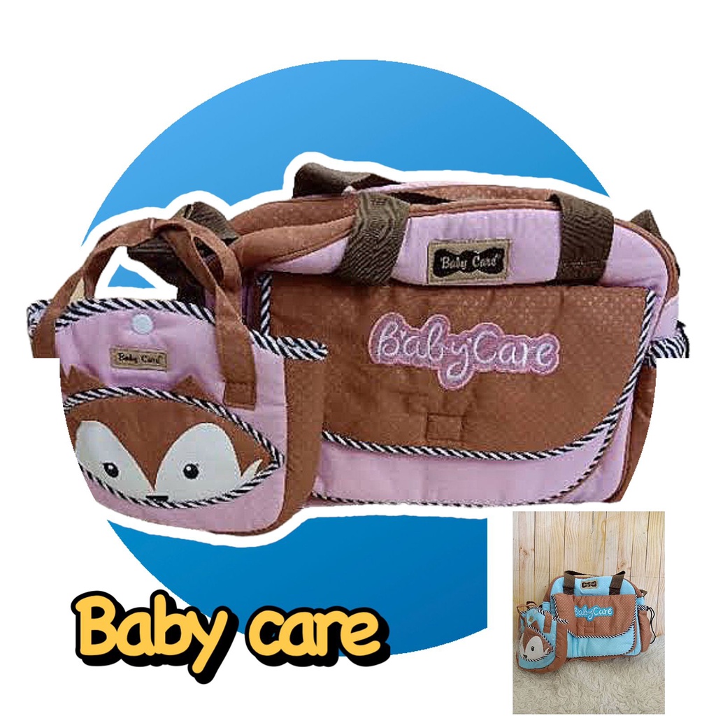 Tas Bayi Kecil Fox Series Baby Care Untuk Perlengkapan Baju Bayi Popok &amp; Botol Susu Arevyonlineshop