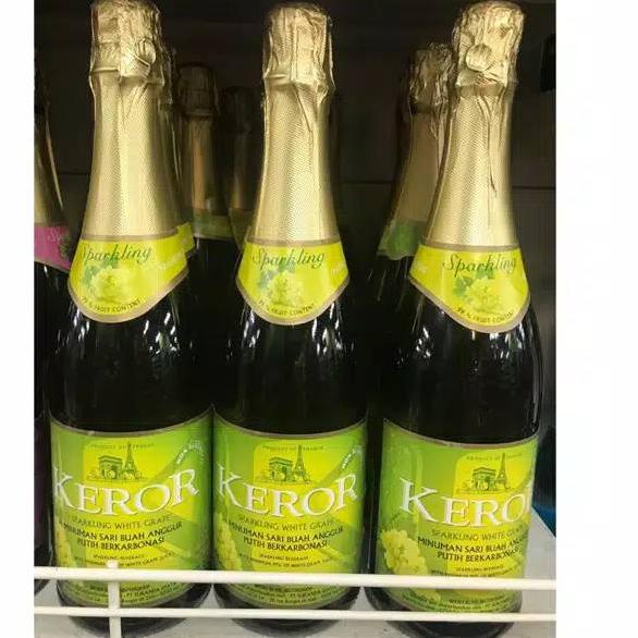 

YMQE Keror Sparkling Wine Non Alkohol Red Grape Peach Apple Juice Promo 2020
