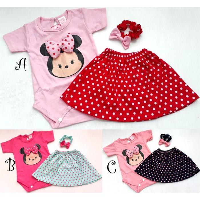 Unik Tsum Tsum Jumper Set / Jumper Bayi Perempuan / Baju Bayi Perempuan Murah