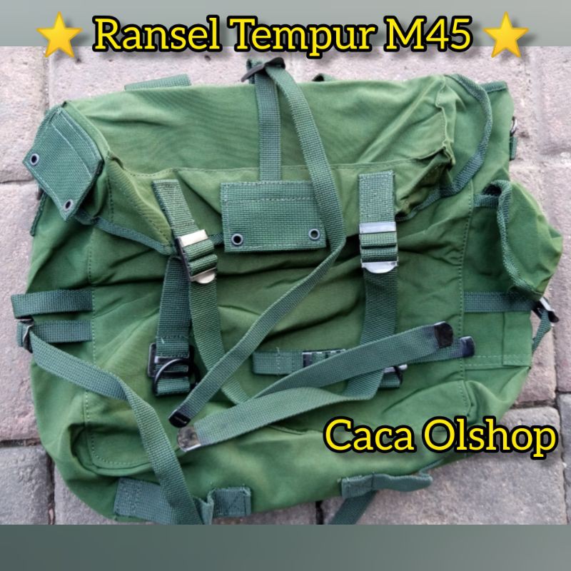 Ransel Tempur TNI M45 Anti Air Original