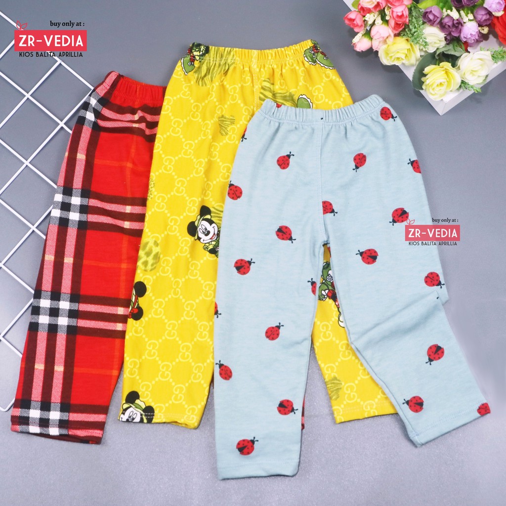 [IMPORT] Legging Nara uk 1-2 Tahun / Leging Motif Celana Ketat Panjang Anak Perempuan Premium Tebal