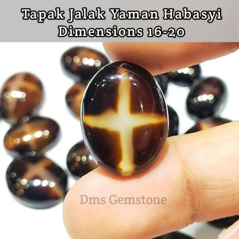 Batu Akik Tapak Jalak Yaman Habasyi Asli Natural