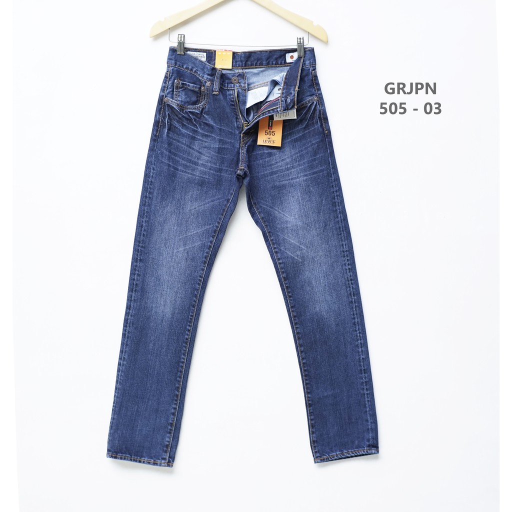 Levi's Grantex 505 Made in Japan | Jeans Pria | Blue Wash | 505GRJPN - 03