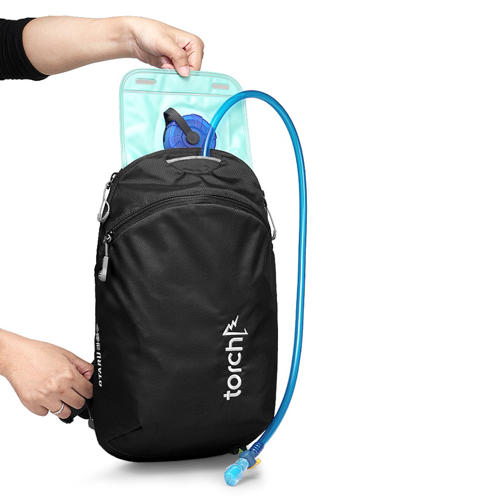 tas punggung sepeda / ransel / gendong torch Otaru 15 Liter - caviar Black