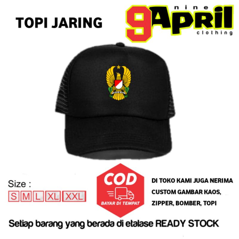 topi jaring TNI AD