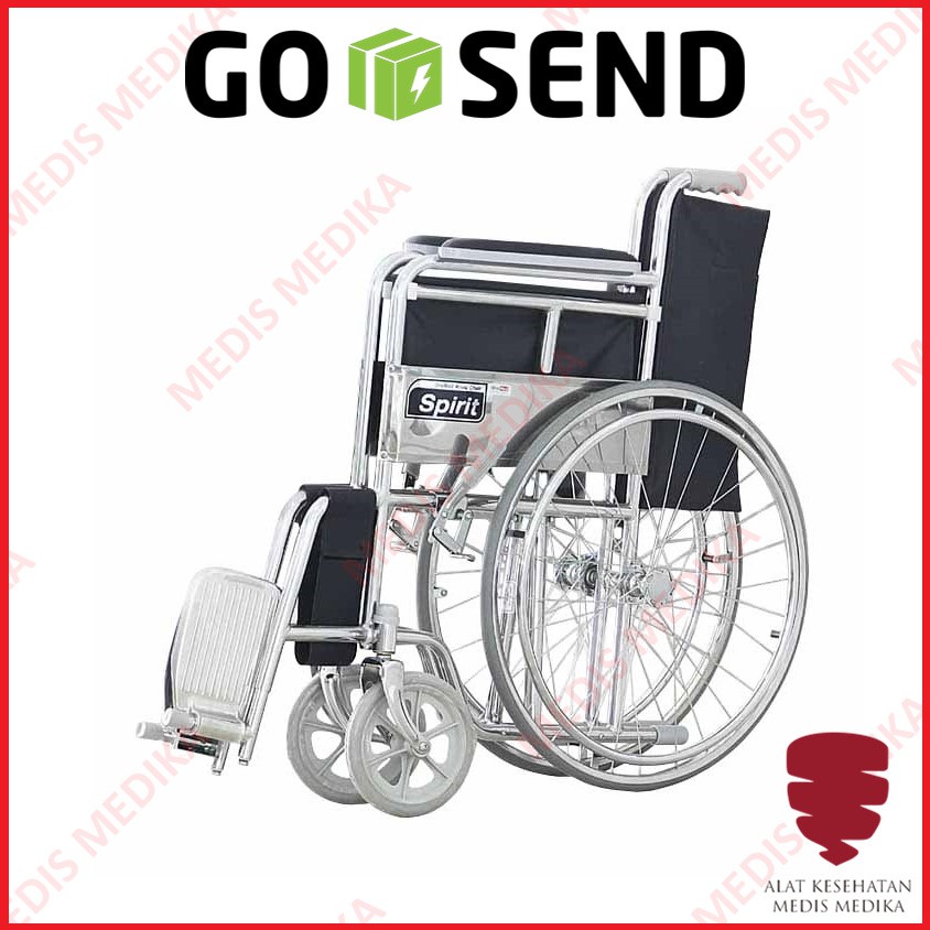 GOJEK ONLY Kursi Roda Spirit Onemed FS809 Standar Wheel Chair FS 809