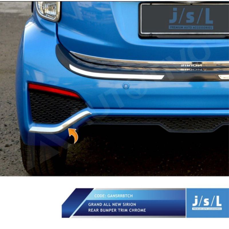 Grand All New Sirion List Bumper Belakang JSL/Rear Bumper Trim Chrome