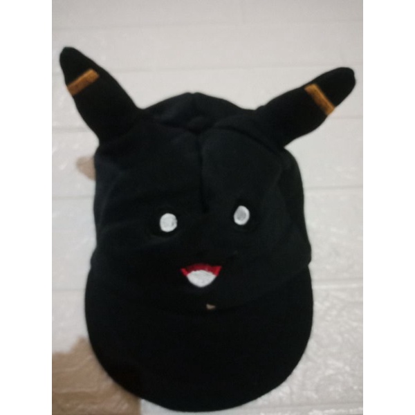 LYSASHOP - Topi Anak Bayi Lucu Motif Kucing/Topi Kupluk Bayi-Pikachu Navy